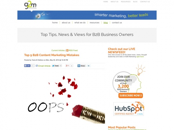 http://www.g2msolutions.com.au/blog/bid/206190/Top-9-B2B-Content-Marketing-Mistakes